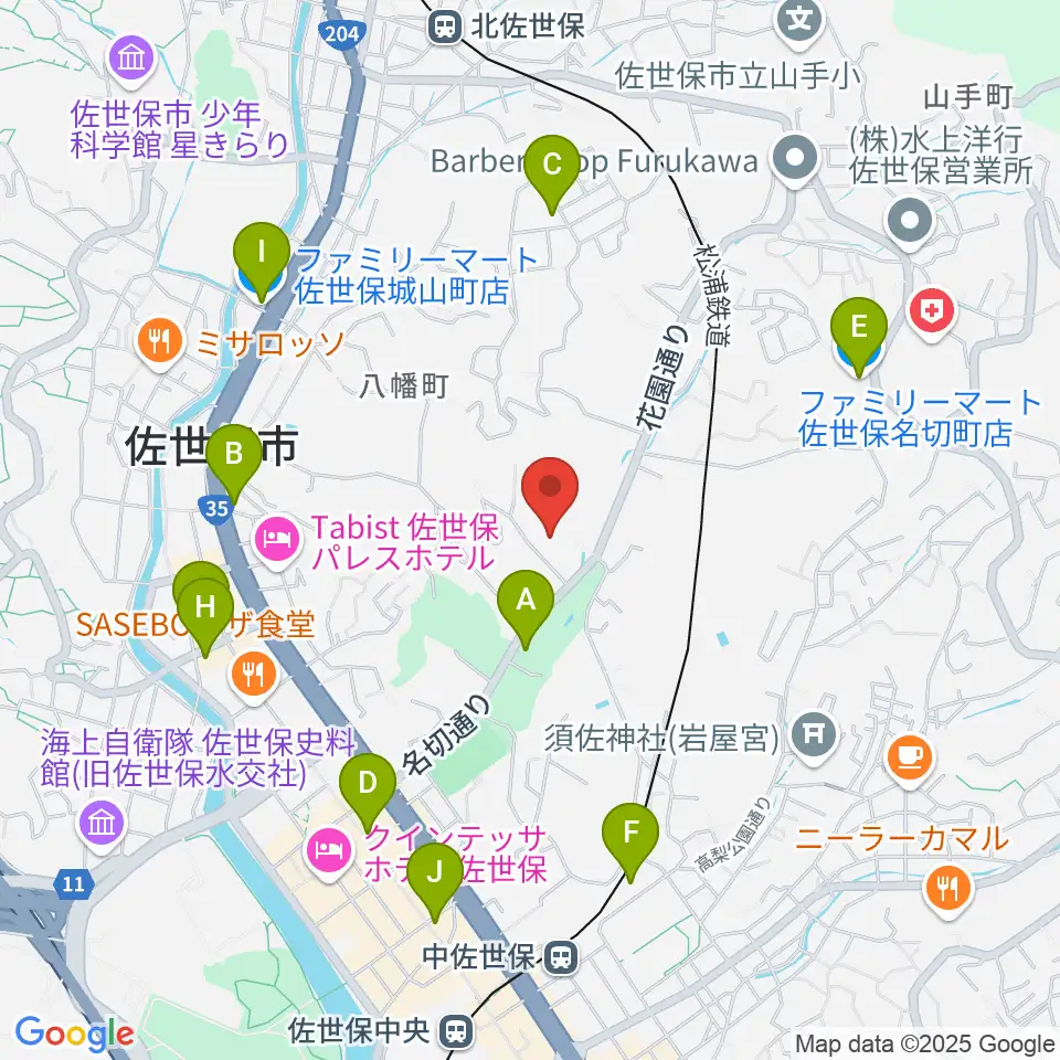 長崎県立武道館周辺のコンビニエンスストア一覧地図