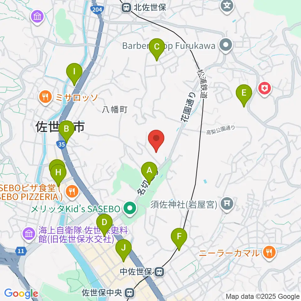 長崎県立武道館周辺のコンビニエンスストア一覧地図