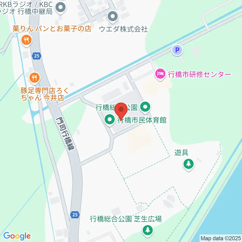 行橋市民体育館周辺のコンビニエンスストア一覧地図