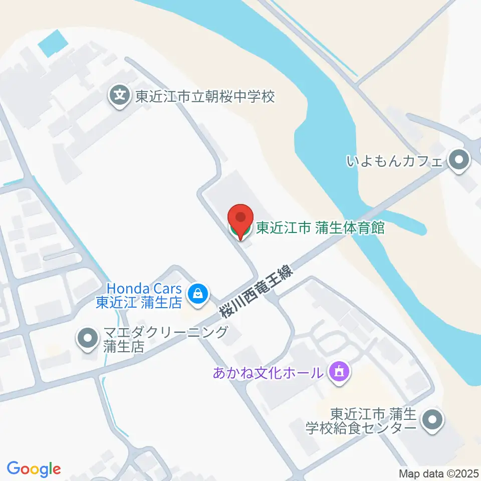 東近江市蒲生体育館周辺のコンビニエンスストア一覧地図