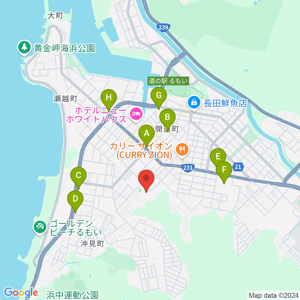 留萌市文化センター周辺のコンビニエンスストア一覧地図