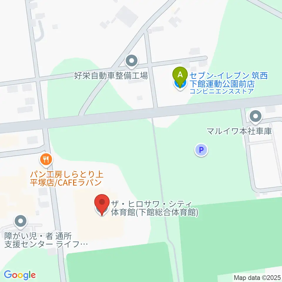 ザ・ヒロサワ・シティ体育館周辺のコンビニエンスストア一覧地図