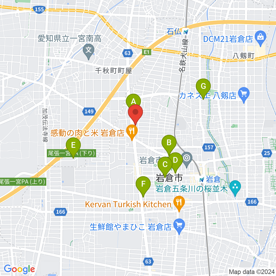 アデリア総合体育文化センター周辺のコンビニエンスストア一覧地図