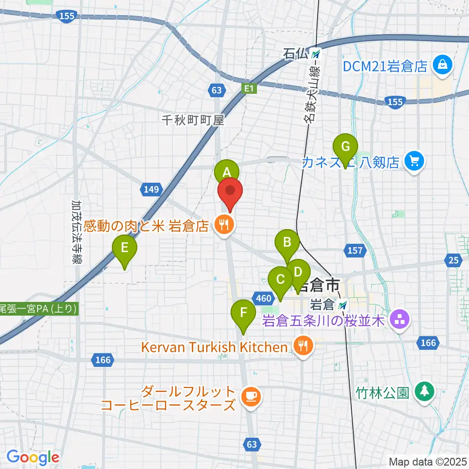アデリア総合体育文化センター周辺のコンビニエンスストア一覧地図