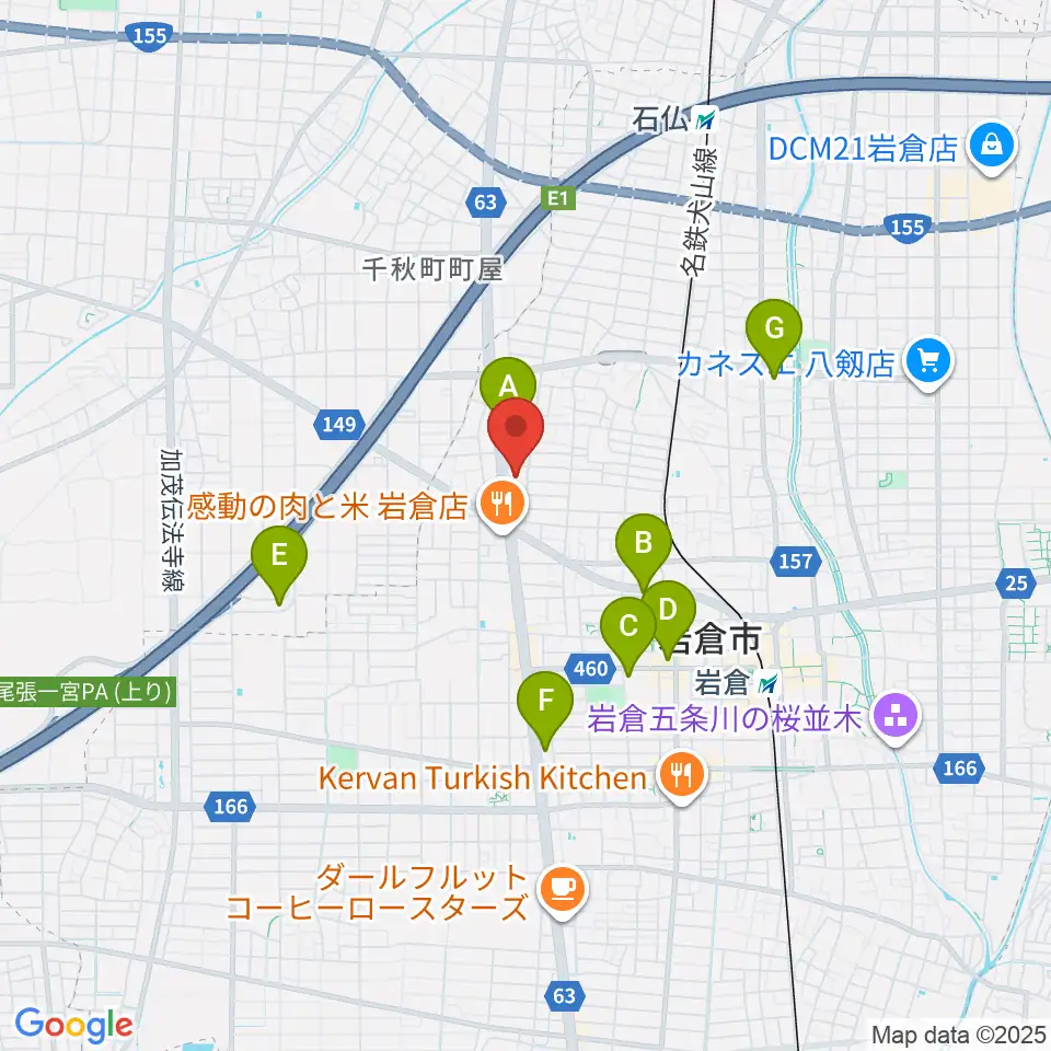 アデリア総合体育文化センター周辺のコンビニエンスストア一覧地図