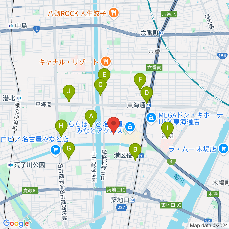 PORTBASE ポートベイス周辺のコンビニエンスストア一覧地図