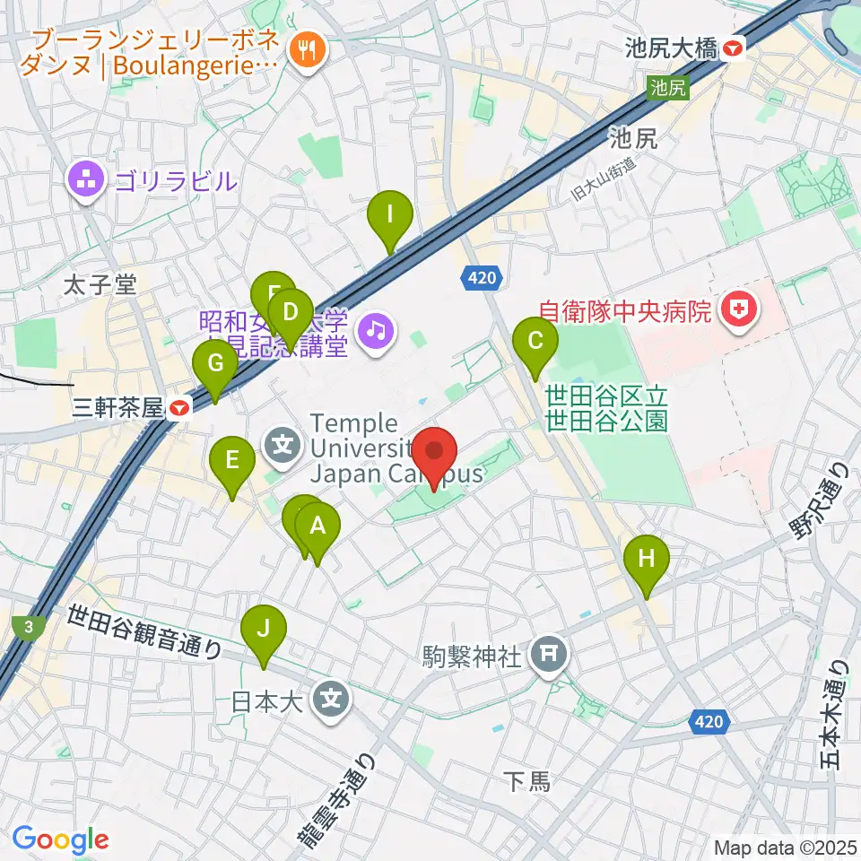 こどものひろば公園 少年野球場周辺のコンビニエンスストア一覧地図