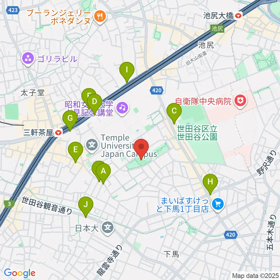 こどものひろば公園 少年野球場周辺のコンビニエンスストア一覧地図