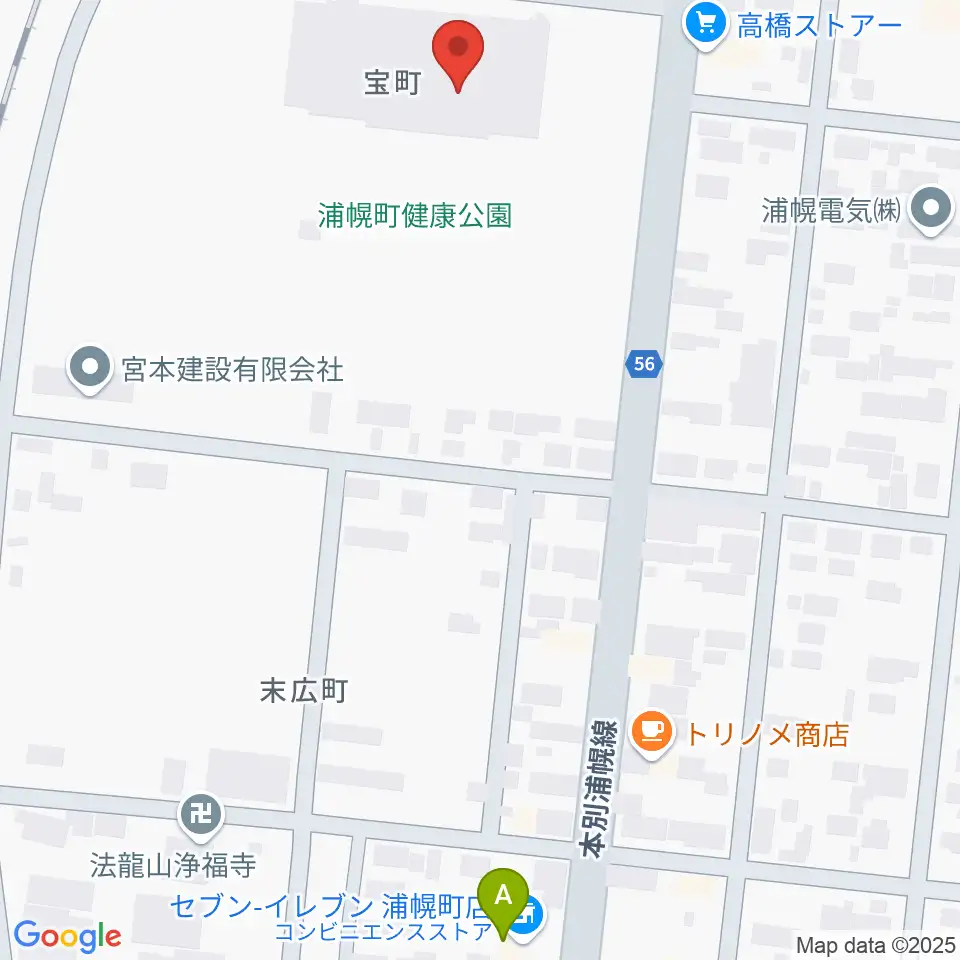 浦幌町総合スポーツセンター周辺のコンビニエンスストア一覧地図