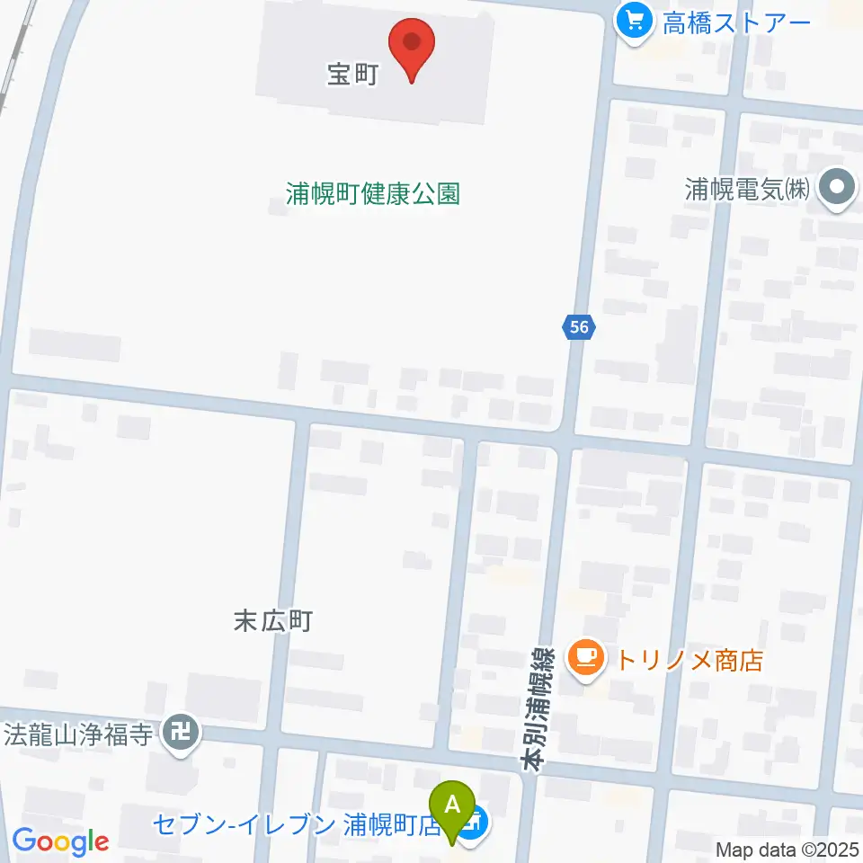 浦幌町総合スポーツセンター周辺のコンビニエンスストア一覧地図