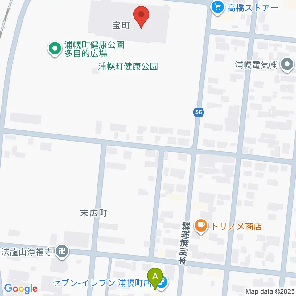 浦幌町総合スポーツセンター周辺のコンビニエンスストア一覧地図