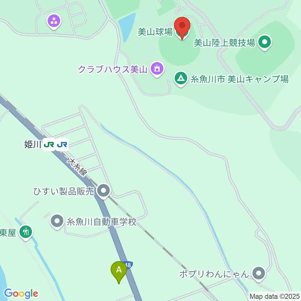 美山球場周辺のコンビニエンスストア一覧地図