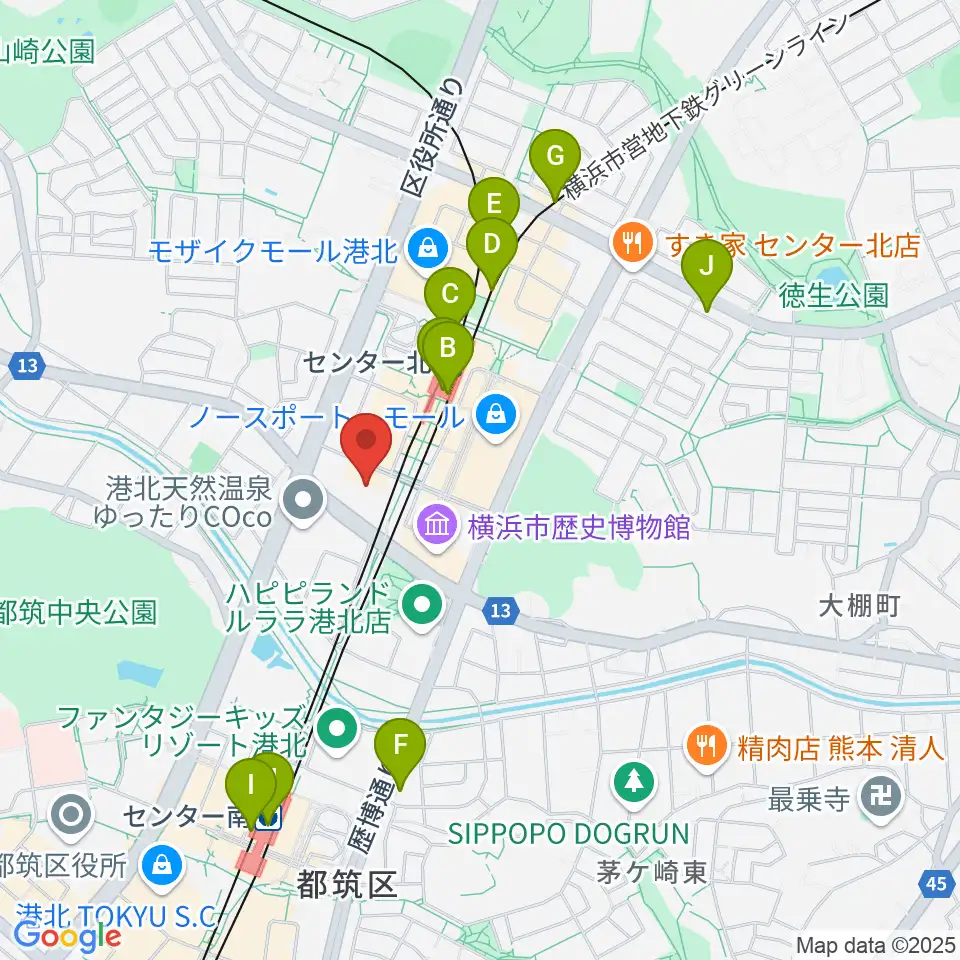 ボッシュホール周辺のコンビニエンスストア一覧地図