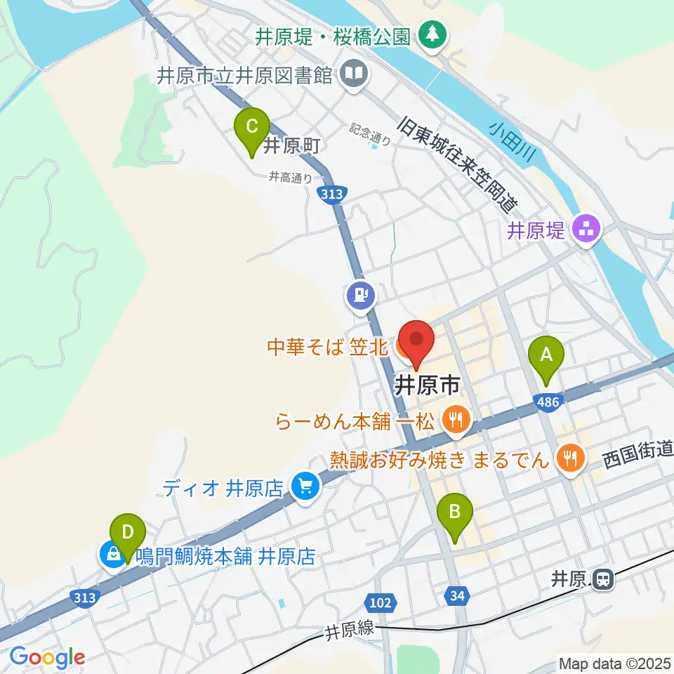 井原市立平櫛田中美術館周辺のコンビニエンスストア一覧地図