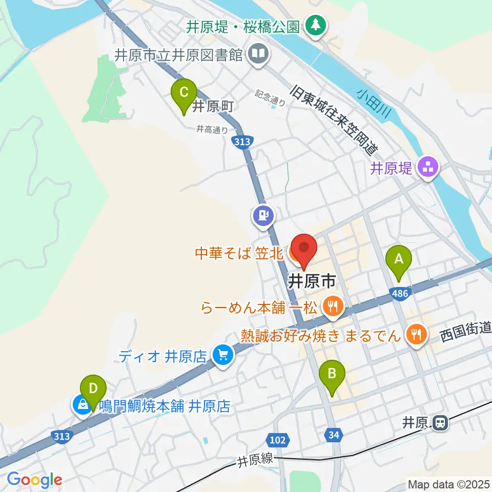 井原市立平櫛田中美術館周辺のコンビニエンスストア一覧地図