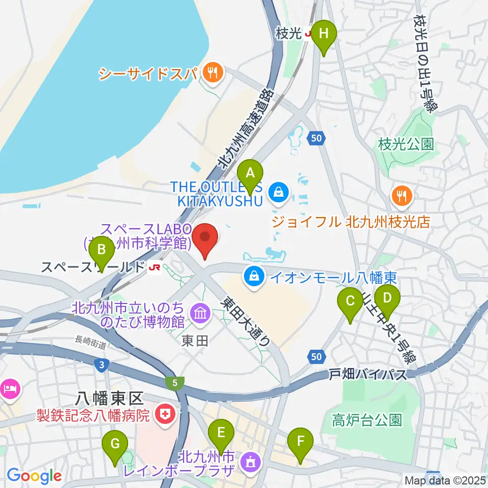 スペースLABO周辺のコンビニエンスストア一覧地図