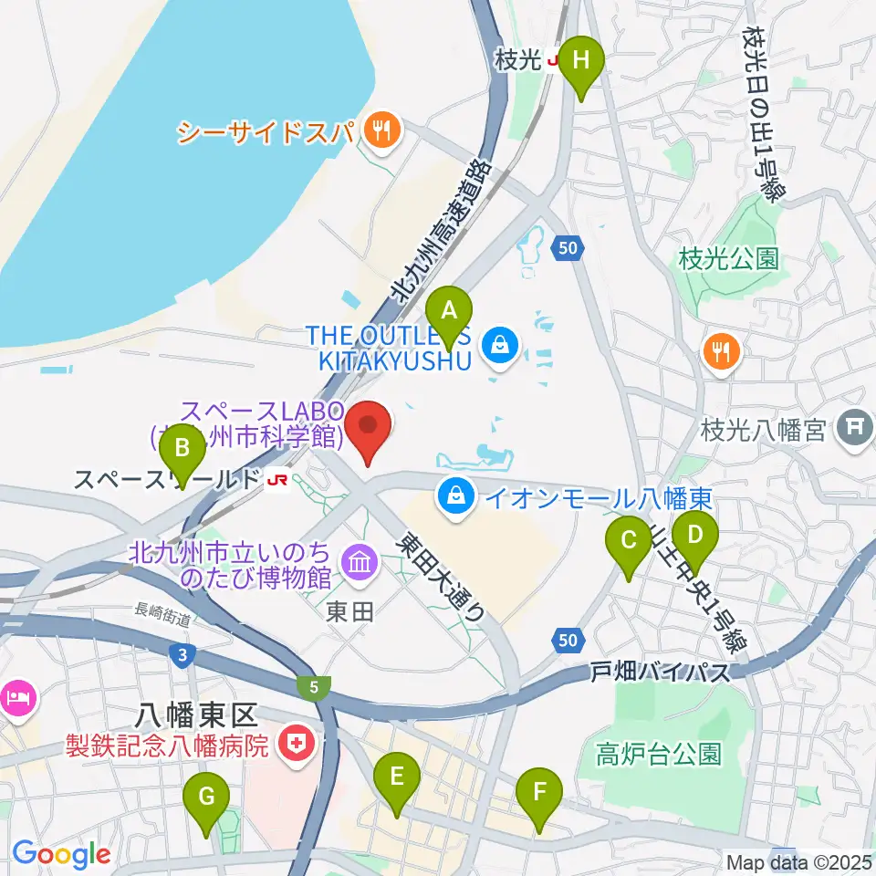 スペースLABO周辺のコンビニエンスストア一覧地図