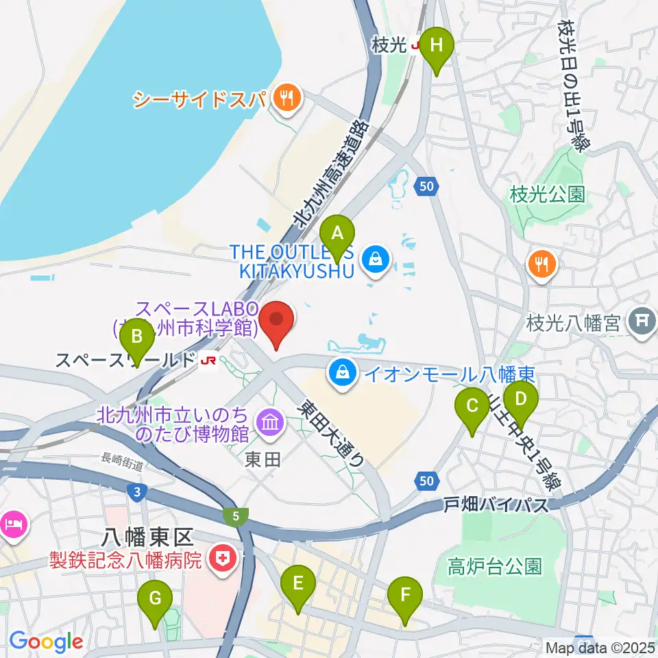 スペースLABO周辺のコンビニエンスストア一覧地図