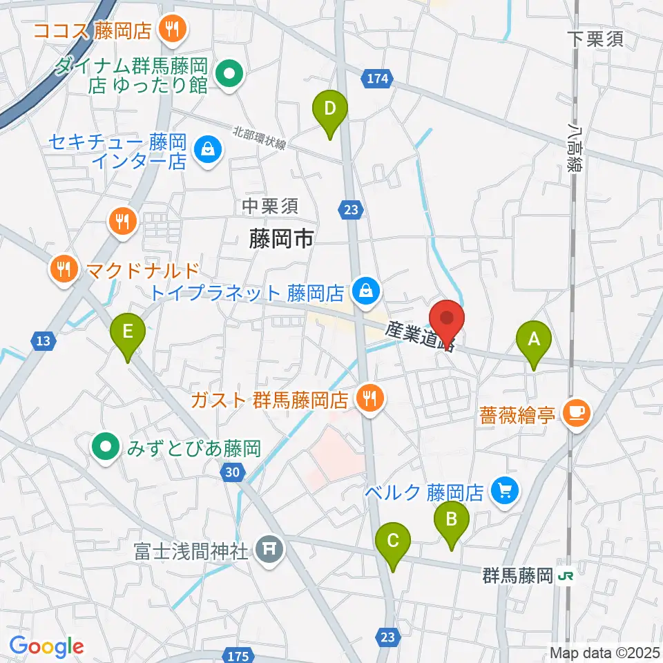 シロシバスタジオ周辺のコンビニエンスストア一覧地図