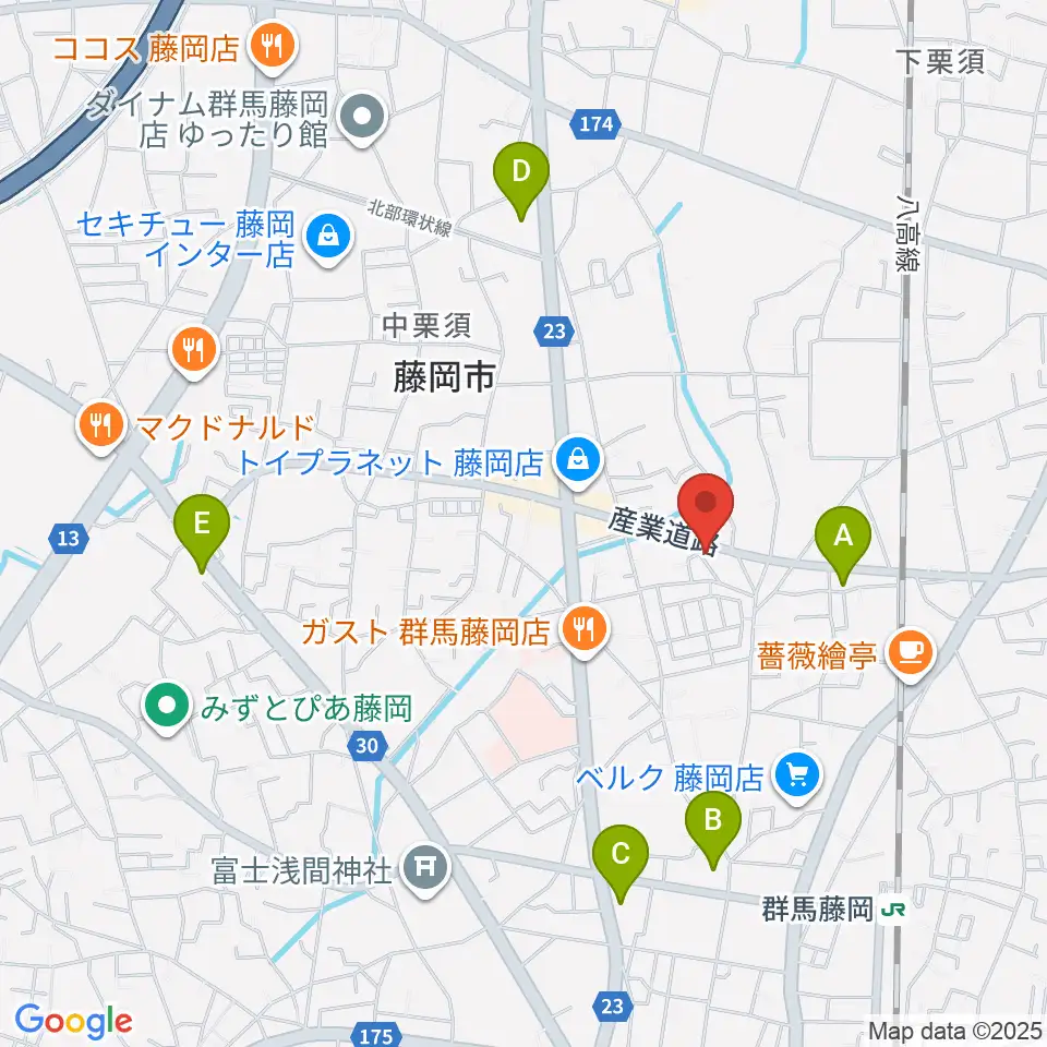 シロシバスタジオ周辺のコンビニエンスストア一覧地図