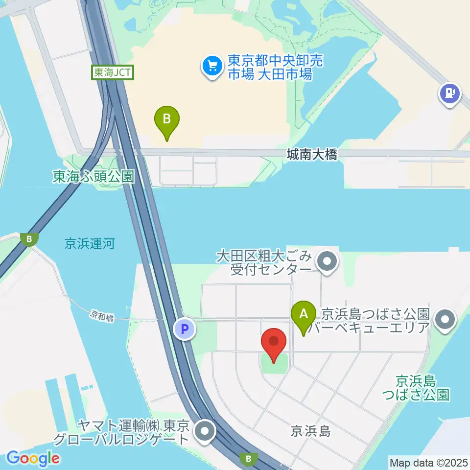 京浜島防災広場運動場周辺のコンビニエンスストア一覧地図