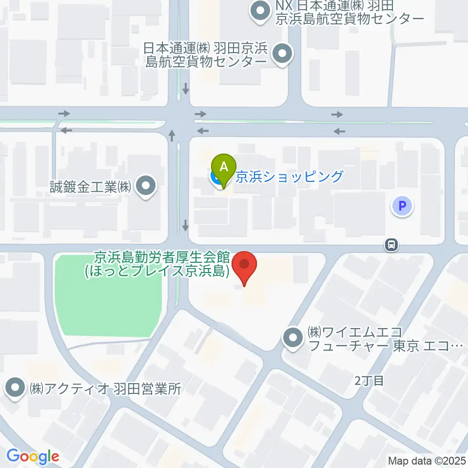 京浜島勤労者厚生会館周辺のコンビニエンスストア一覧地図