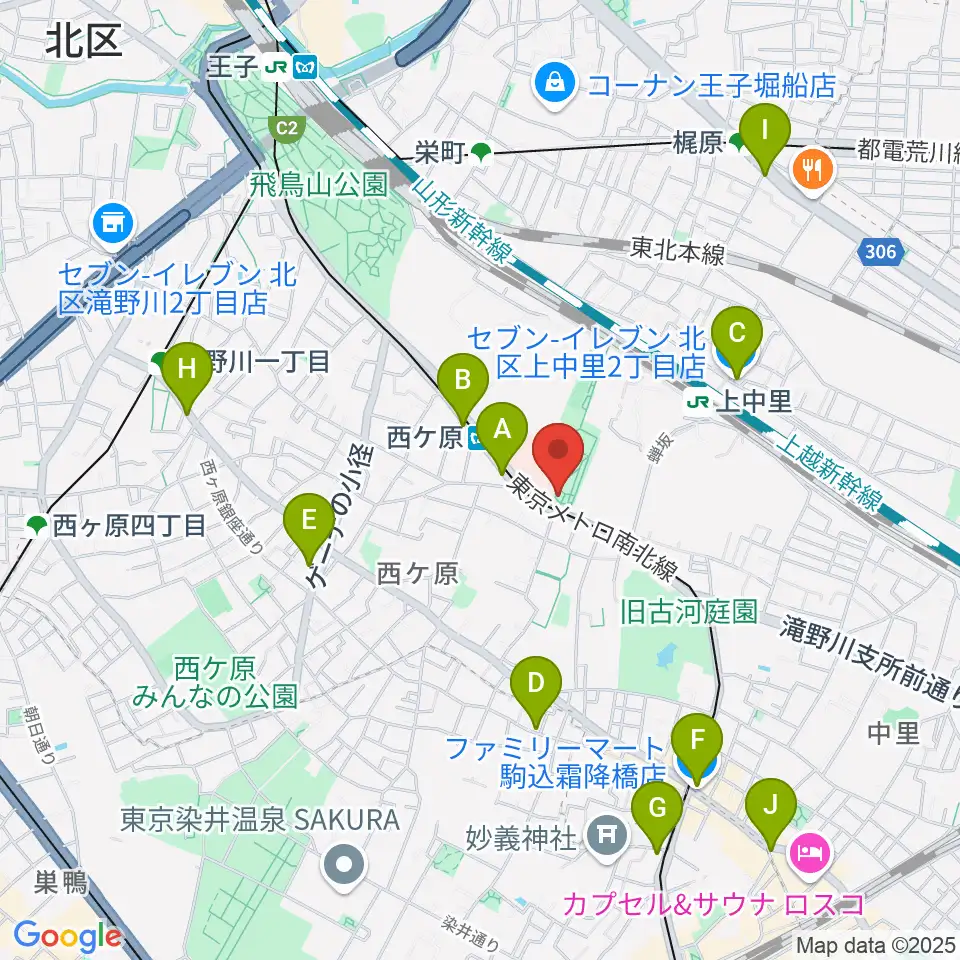 地震の科学館周辺のコンビニエンスストア一覧地図