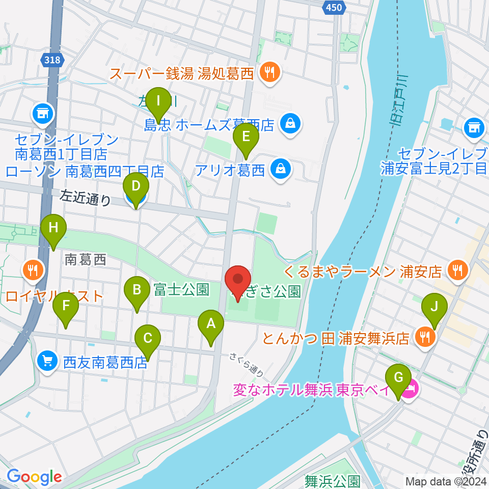 なぎさ公園スポーツ広場周辺のコンビニエンスストア一覧地図