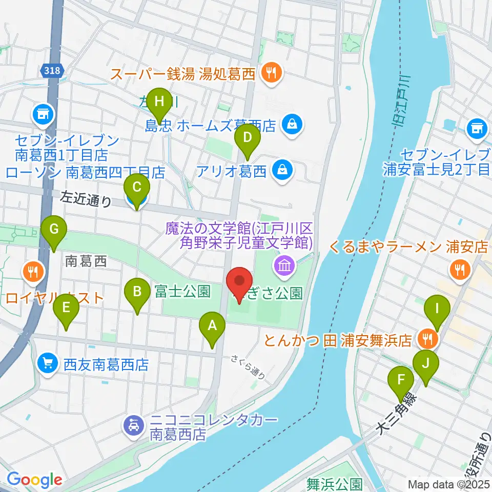 なぎさ公園スポーツ広場周辺のコンビニエンスストア一覧地図