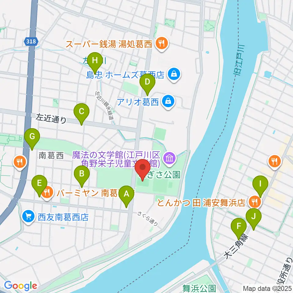 なぎさ公園スポーツ広場周辺のコンビニエンスストア一覧地図