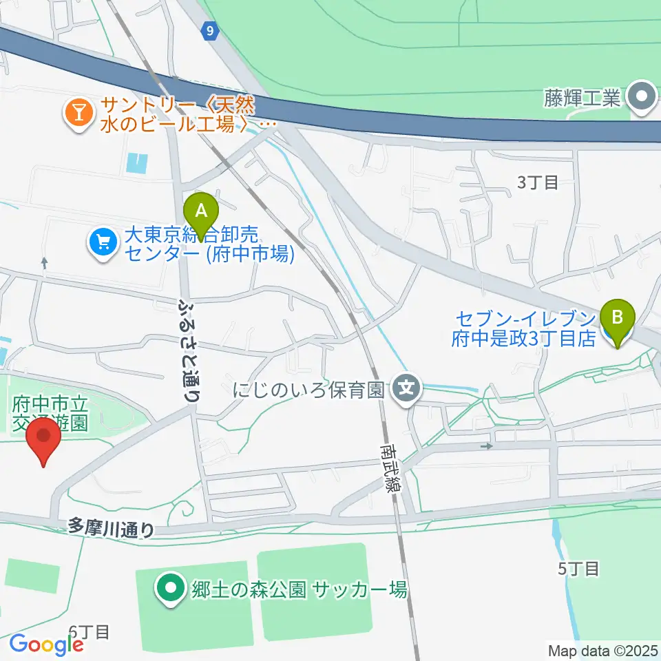 郷土の森総合体育館周辺のコンビニエンスストア一覧地図