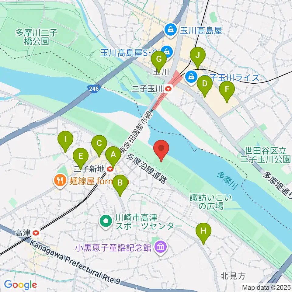 瀬田少年野球場周辺のコンビニエンスストア一覧地図
