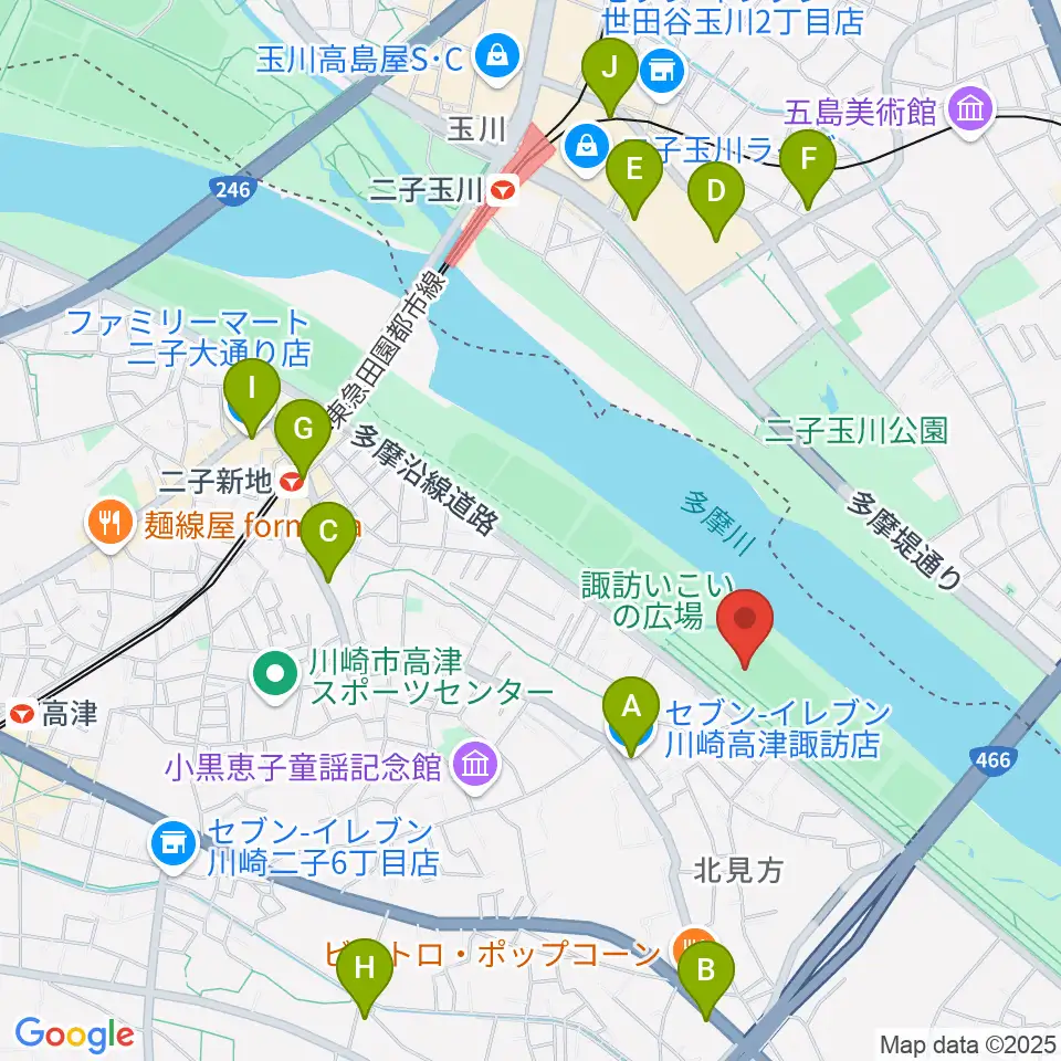 北見方野球場周辺のコンビニエンスストア一覧地図