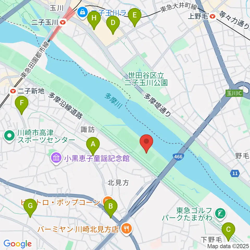 北見方少年サッカー場周辺のコンビニエンスストア一覧地図