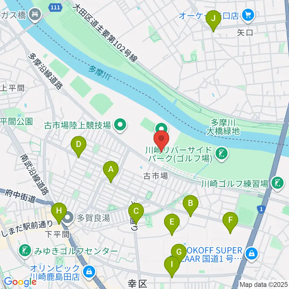 古市場野球場周辺のコンビニエンスストア一覧地図