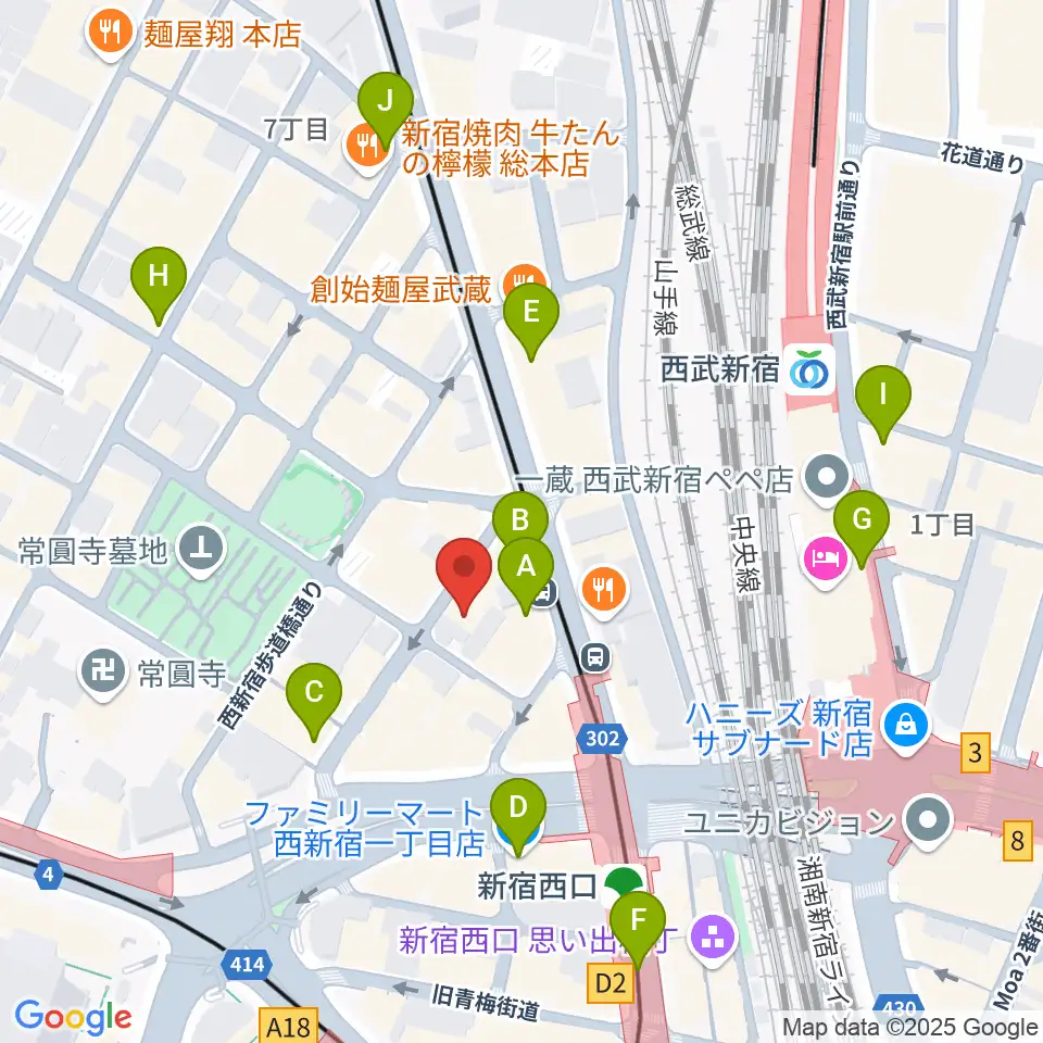 音楽スタジオMUSIC MAN周辺のコンビニエンスストア一覧地図