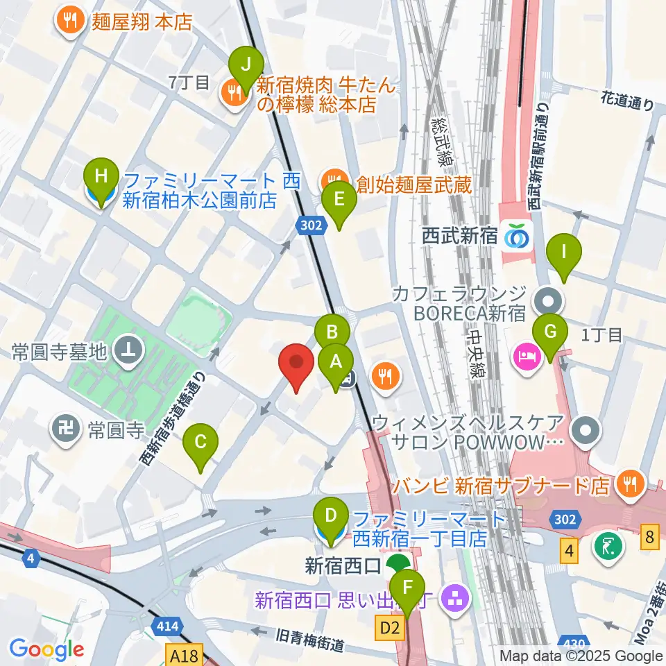 音楽スタジオMUSIC MAN周辺のコンビニエンスストア一覧地図