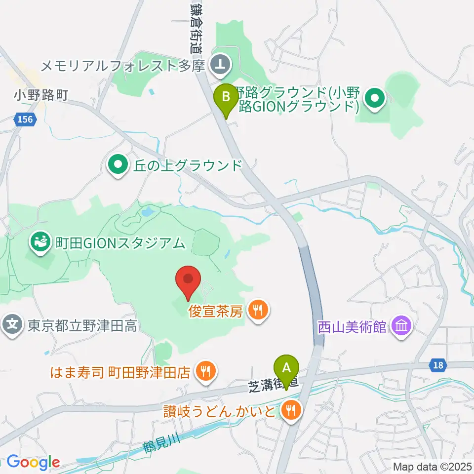 上の原グラウンド周辺のコンビニエンスストア一覧地図