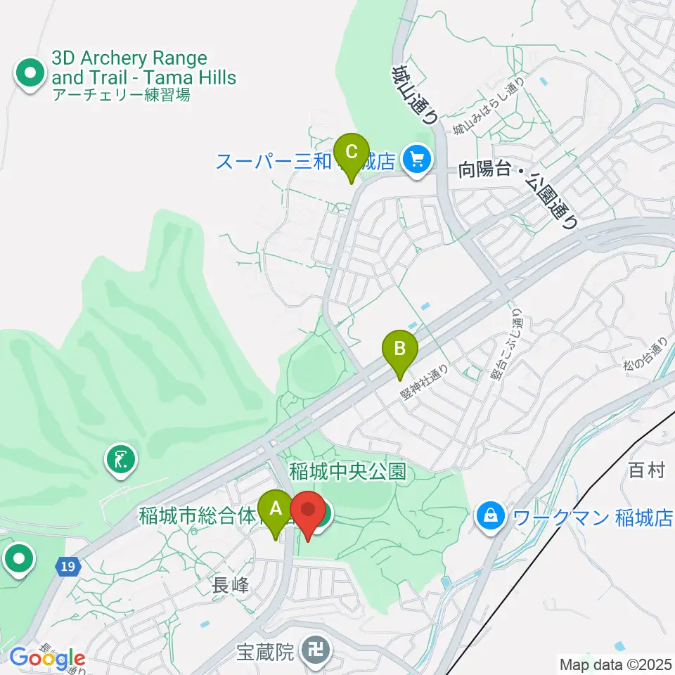 野村不動産いなぎアリーナ周辺のコンビニエンスストア一覧地図