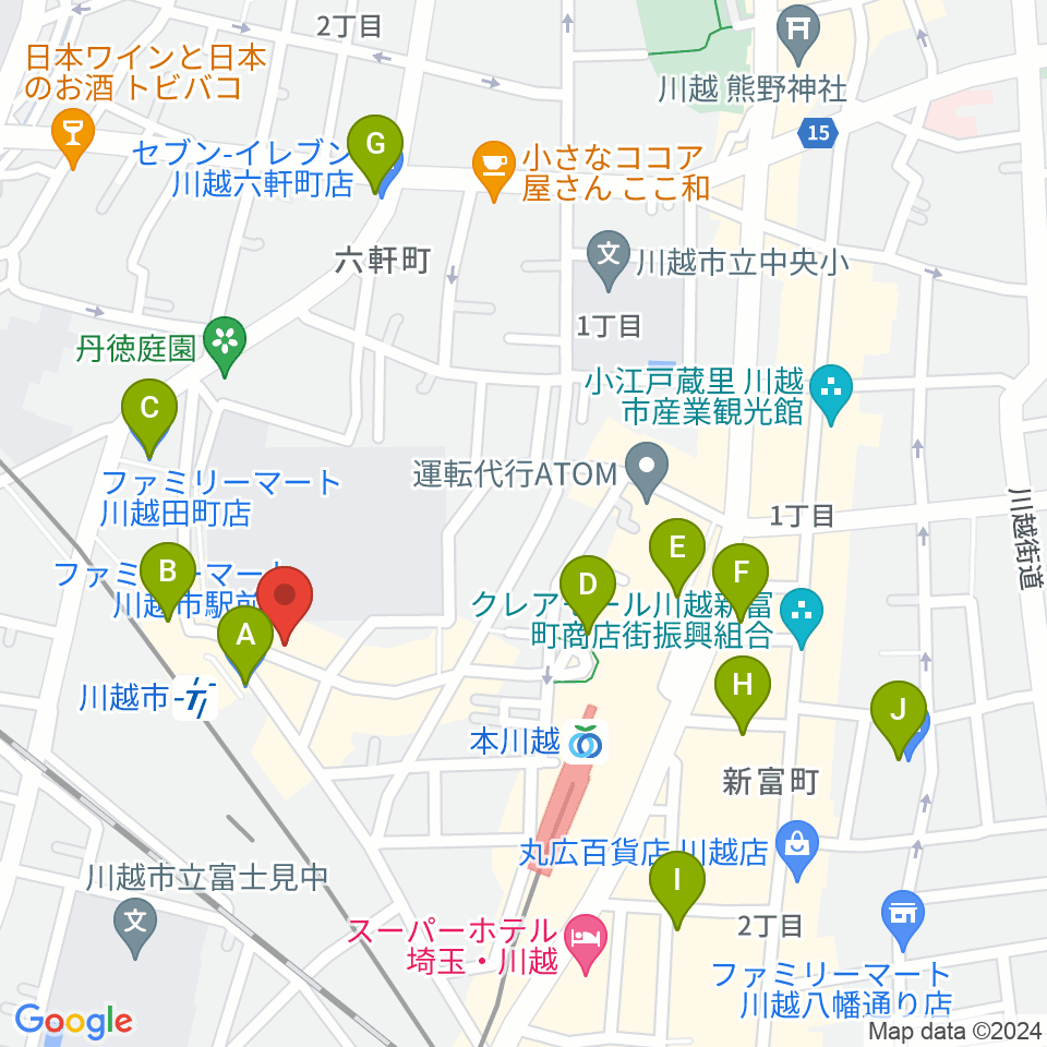 STUDIO CHIKO（スタジオチコ）周辺のコンビニエンスストア一覧地図