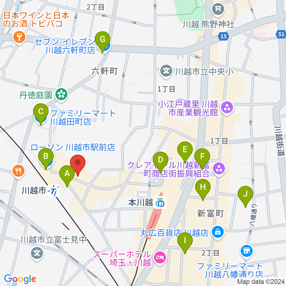 STUDIO CHIKO（スタジオチコ）周辺のコンビニエンスストア一覧地図