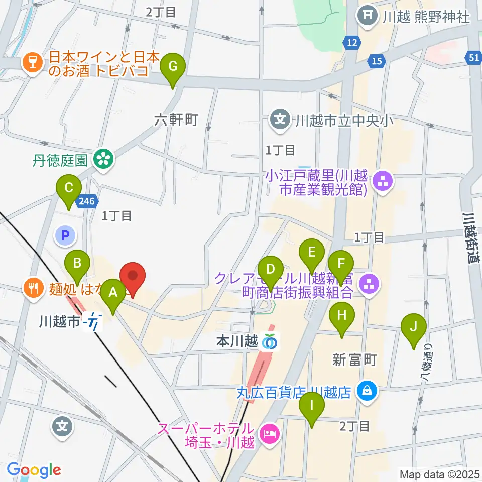 スタジオチコ周辺のコンビニエンスストア一覧地図
