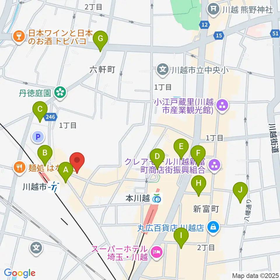スタジオチコ周辺のコンビニエンスストア一覧地図