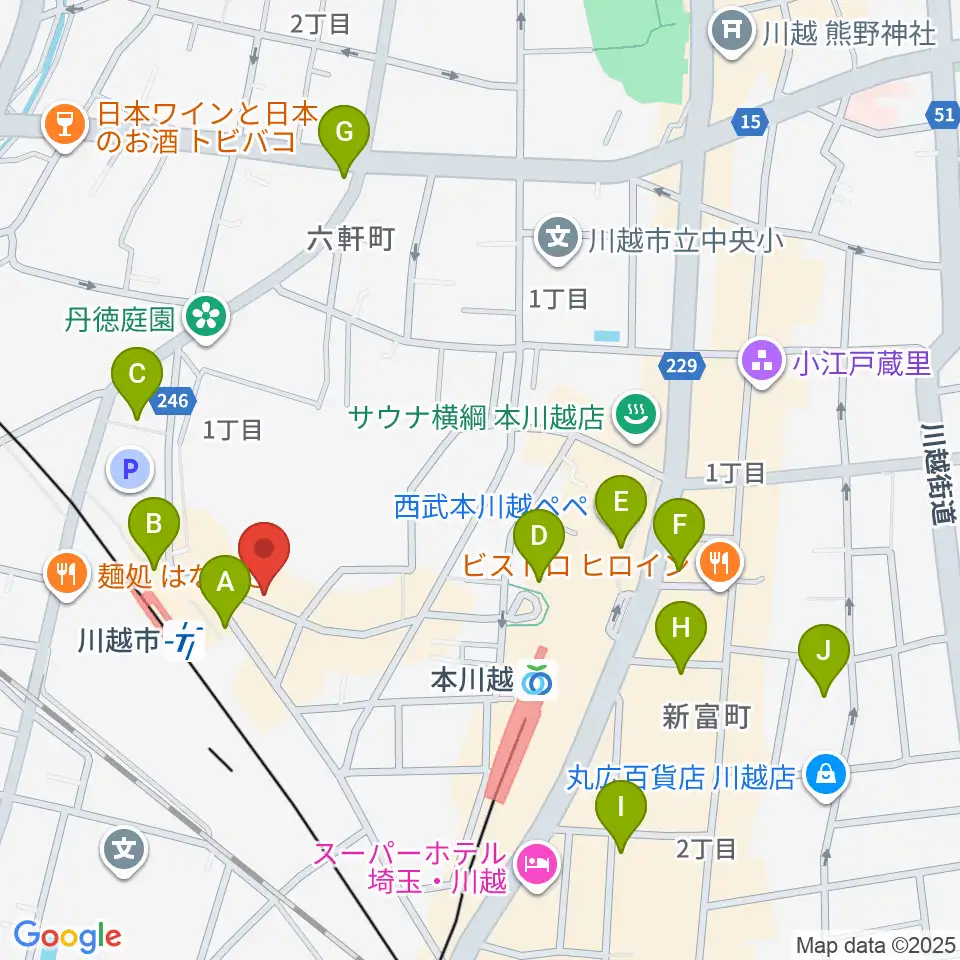 スタジオチコ周辺のコンビニエンスストア一覧地図