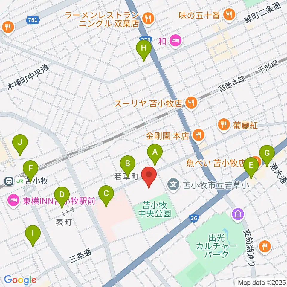 nepiaアイスアリーナ周辺のコンビニエンスストア一覧地図
