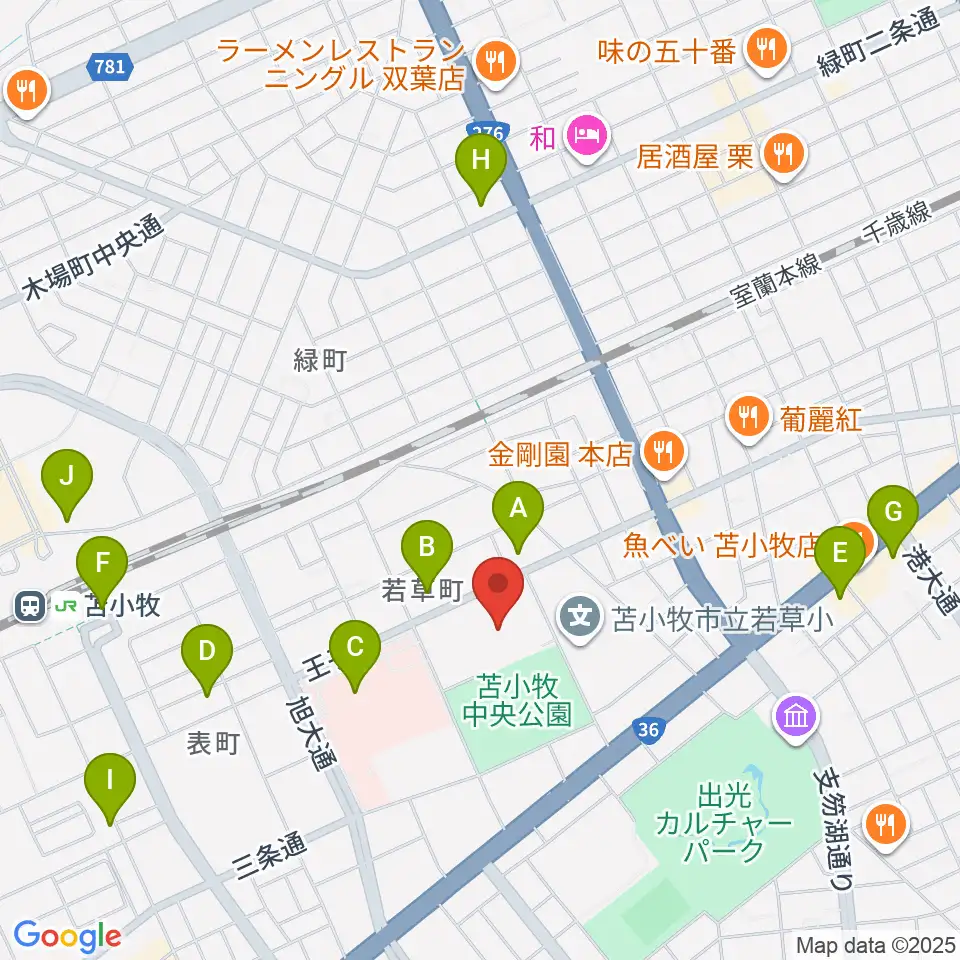 nepiaアイスアリーナ周辺のコンビニエンスストア一覧地図
