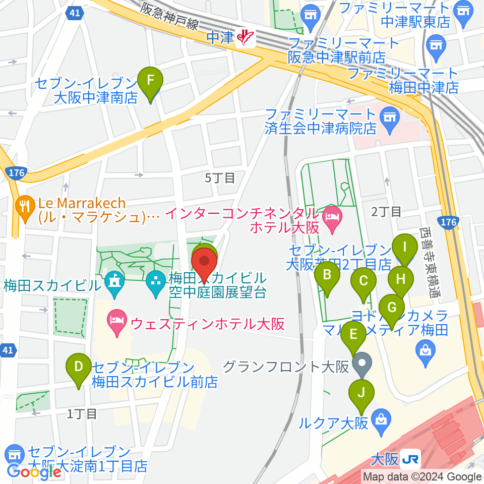 7th Note周辺のコンビニエンスストア一覧地図