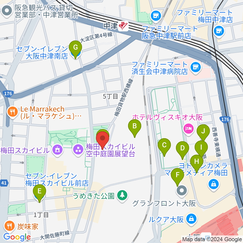 7th Note周辺のコンビニエンスストア一覧地図