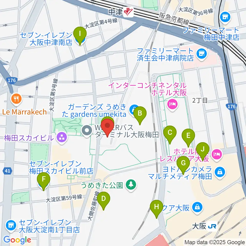 7th Note周辺のコンビニエンスストア一覧地図