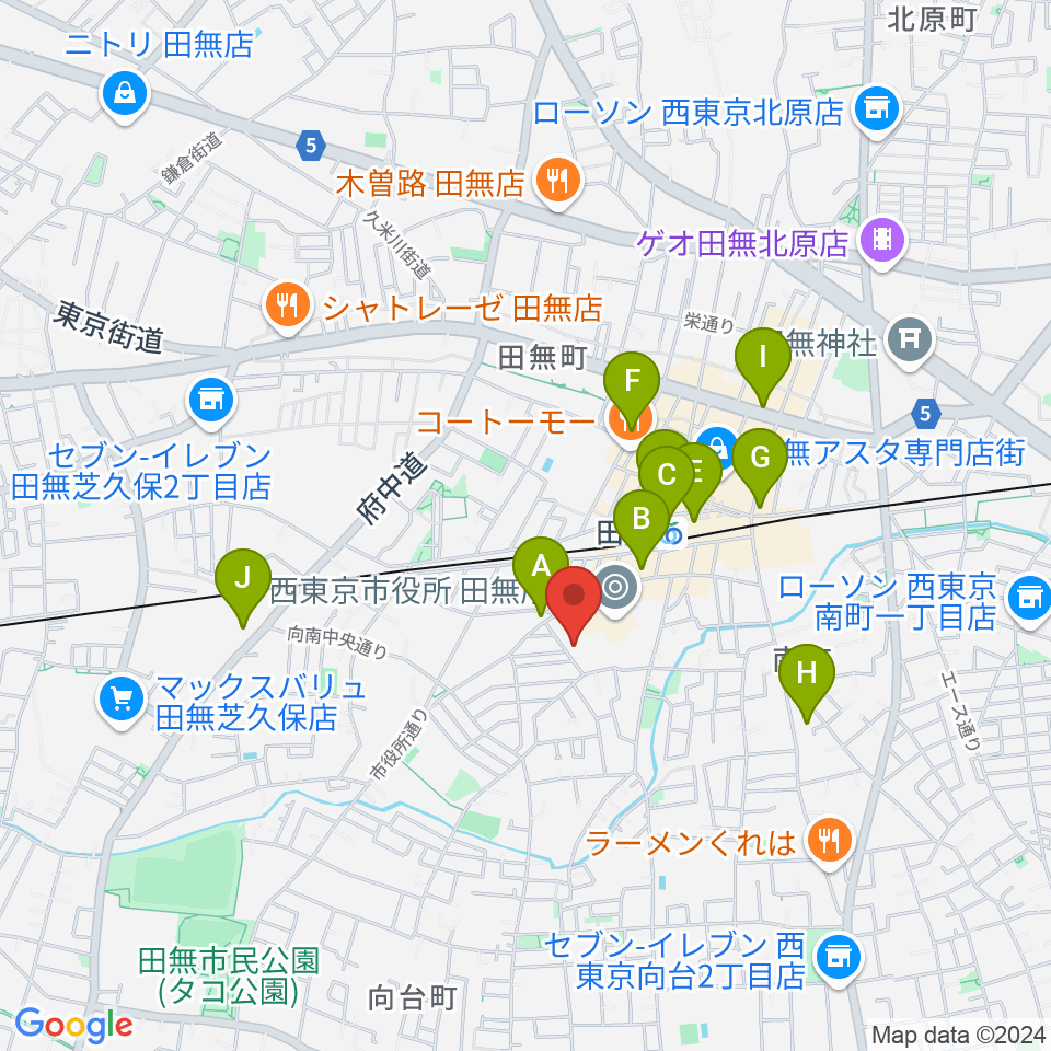 西東京市南町スポーツ・文化交流センターきらっと周辺のコンビニエンスストア一覧地図